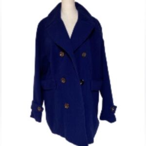 EUC Lane Bryant Royal Blue Plus Size Coat Size 18/20